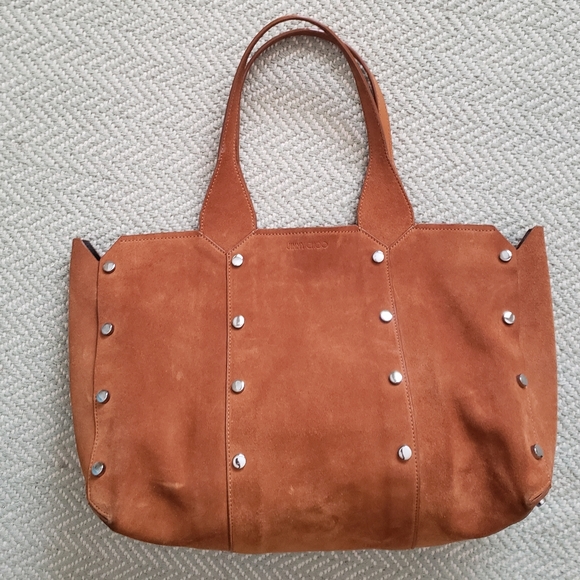 Jimmy Choo Brown Lockett Shopper Tote - Picture 6 of 16